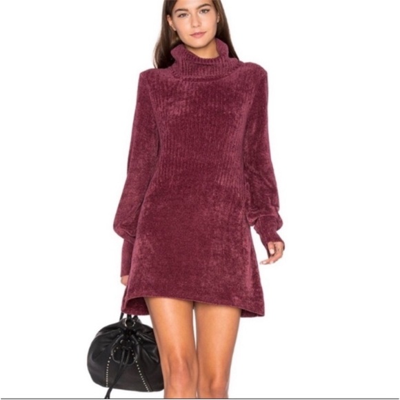 Free People Chenille New Moon Sweater Tunic Minidress - Picture 6 of 8